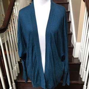 Teal-blue Express cardigan